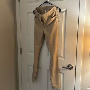 NWT Lululemon City Sleek Slim-Ft HR Pant, Tan, Khaki